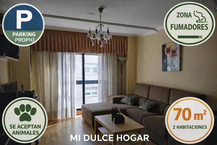 Appartement de vacances pour 4 personnes, avec terrasse et vue, animaux acceptés - 1