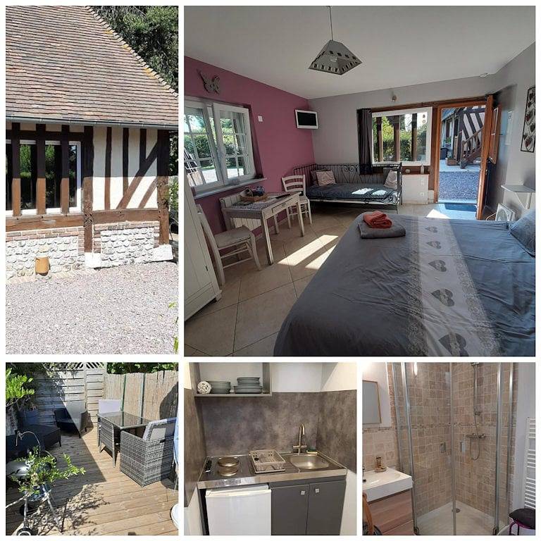 La Maison Melidine - Chambre 1 : Honfleur in Saint-Mards-de-Blacarville, Région de Bernay