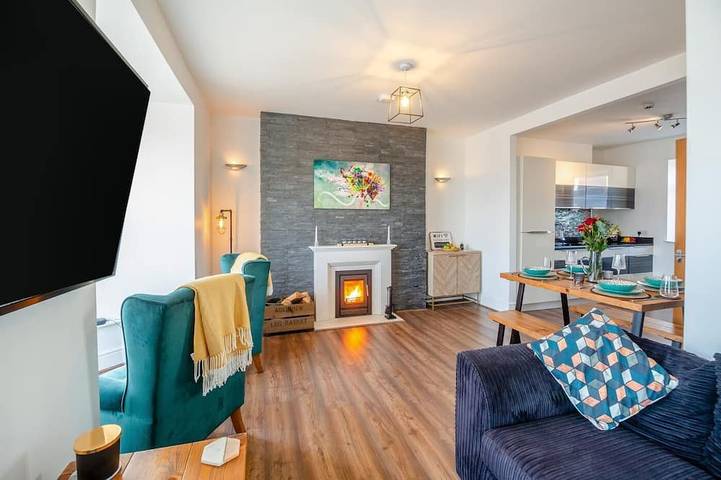Apartment for 4 people, with hot tub and garden in Barmouth