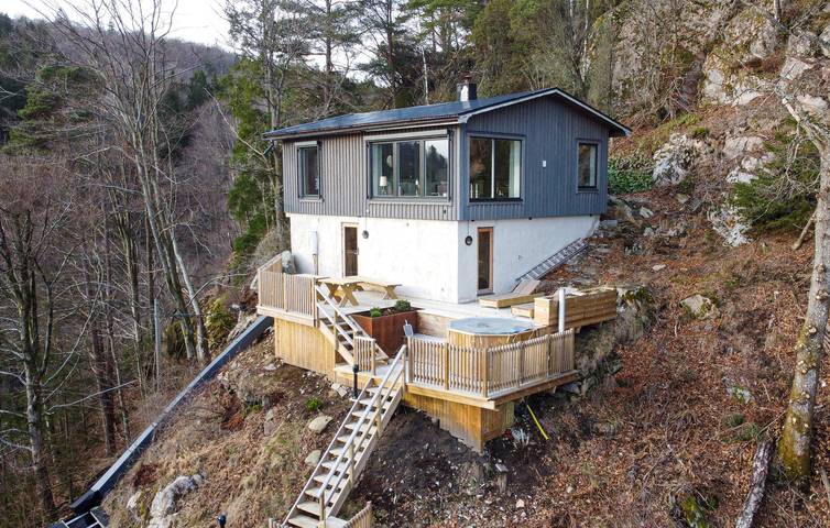 Ferienhaus für 7 Personen mit Seeblick in Varberg, Halland