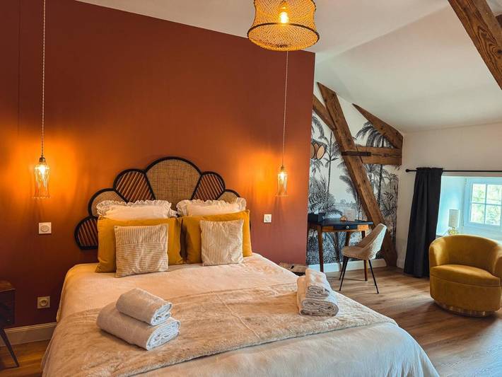 Maison d’hôte pour 2 personnes, avec Terrasse et Jardin à Gevrolles