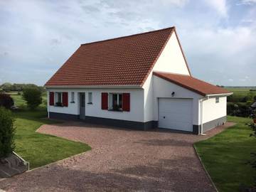Gîte pour 8 personnes, avec vue et jardin à Bazinghen