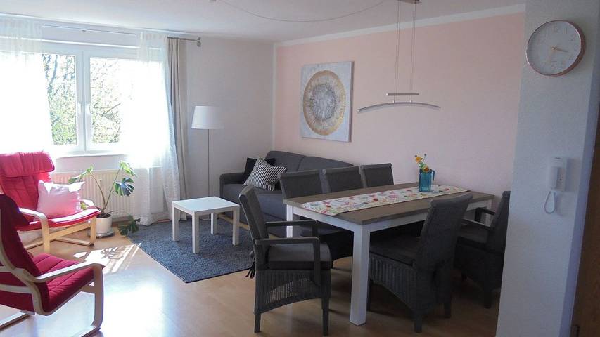 Ferienwohnung für 4 Personen, mit Garten und Ausblick in Wangern