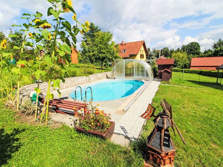 Ferienhaus für 5 Personen, mit Terrasse und Garten in Nordböhmen