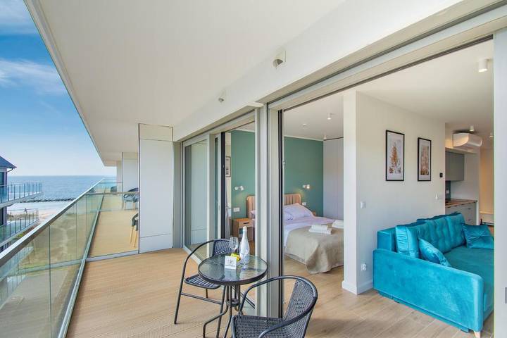 Apartament wakacyjny dla 2 osób, z taras i widok, zwierzęta dozwolone w Darłowo