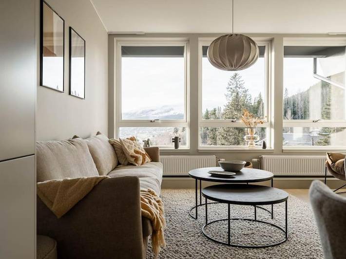 Lägenhet för 6 Personer, med sjöutsikt samt utsikt och bastu i Åre