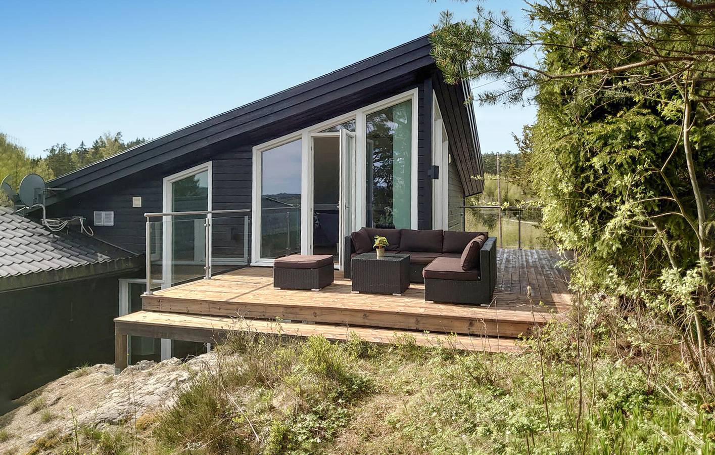 Ferienhaus für 6 Personen mit Terrasse in Trøgstad