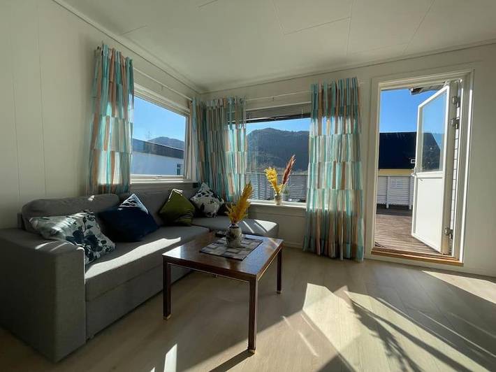 Vakantieappartement voor 6 personen, met uitzicht en terras in Bergen