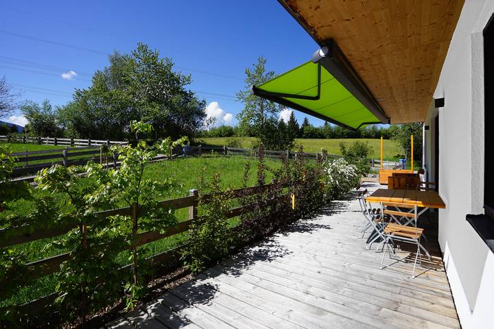 Ferienwohnung für 5 Personen, mit Terrasse und Sauna in Oy-Mittelberg