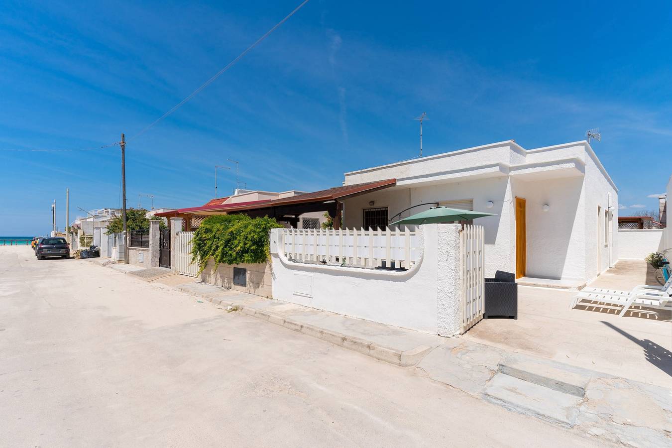 Ferienhaus 'Villa Lido Hookipa' mit privater Terrasse und Klimaanlage in Scala di Furno, Porto Cesareo