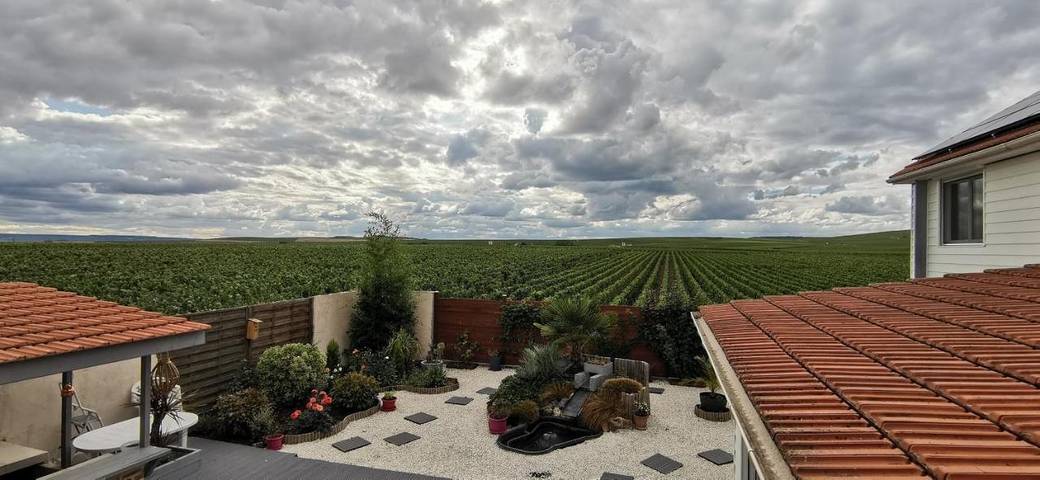 Chambre d’hôte pour 2 personnes, avec Terrasse ainsi que Jardin et Vue dans Vaudemange