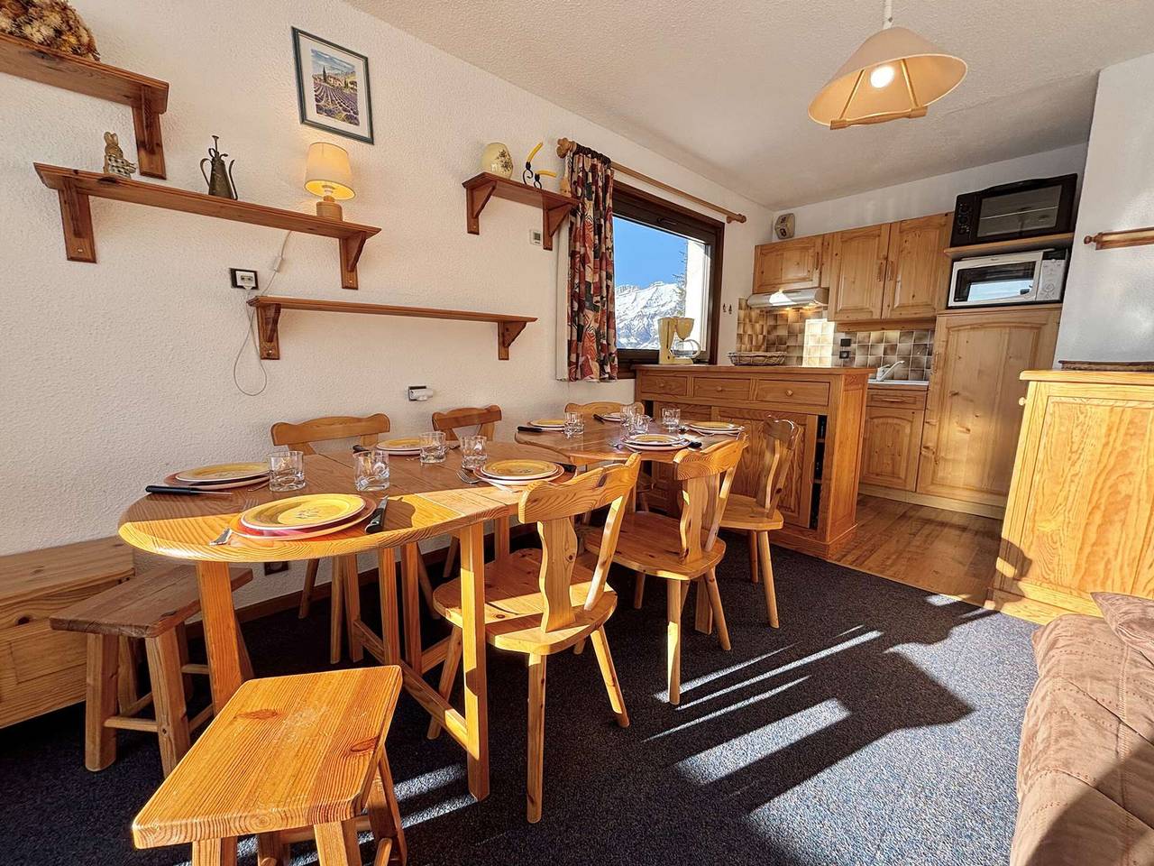 Ganze Wohnung, Appartement familial au pied des pistes avec balcon, piscine et parking - Notre-Dame-de-Bellecombe in Notre-Dame-de-Bellecombe, Albertville und Umgebung