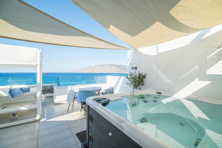 Strandhaus für 7 Personen, mit Ausblick und Terrasse auf Kreta