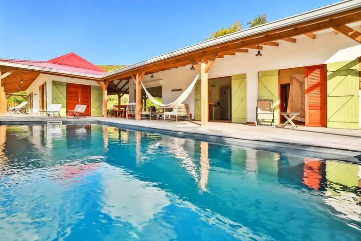 Villa pour 8 personnes, avec jardin ainsi que vue et piscine dans Marie-Galante - 3