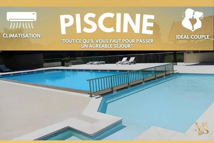 Appartement de vacances pour 2 personnes, avec Terrasse et Piscine