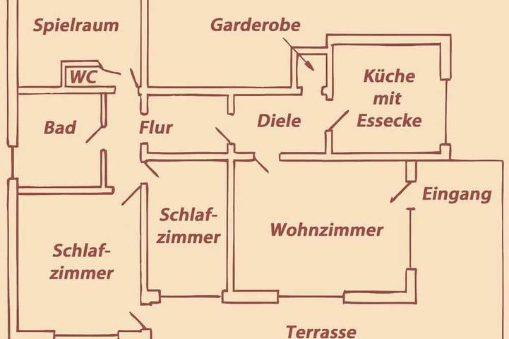 Ferienwohnung für 7 Personen, mit Garten und Balkon sowie Sauna