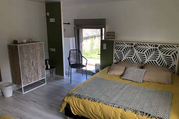 Chambre d’hôte pour 4 personnes, avec sauna ainsi que jacuzzi et jardin à Baguer-Morvan