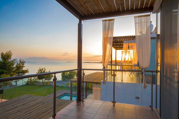 Ferienhaus für 6 Personen, mit Balkon und Terrasse sowie Garten und Ausblick in Chalkidiki - 4