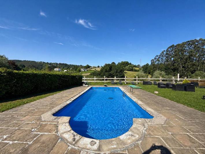 Casa rural con piscina para 3 personas, con Terraza además de Jardín y Piscina en Vizcaya - 4