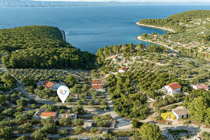 Dom dla 3 osób, z taras i widok na ocean, zwierzęta dozwolone w Vela Luka