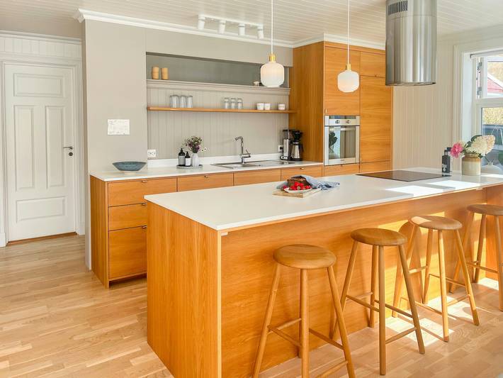 Ferienhaus am Telemarkkanal mit Privatstrand in Tokke