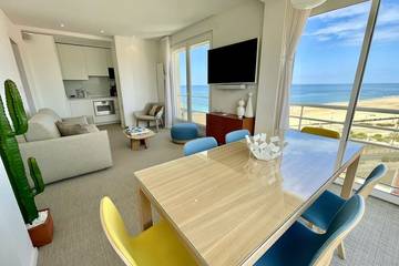 Gîte pour 4 personnes, avec balcon dans Plage De La Graviere Hossegor