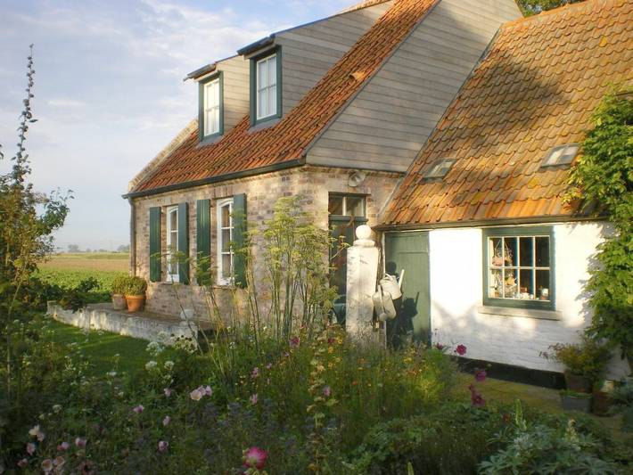 Gîte pour 4 personnes, avec vue et jardin, animaux acceptés à Furnes