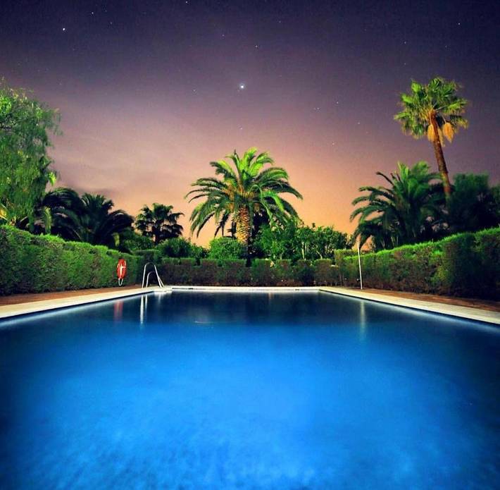 Hôtel pour 3 personnes, avec Terrasse ainsi que Jardin et Piscine à Tarifa