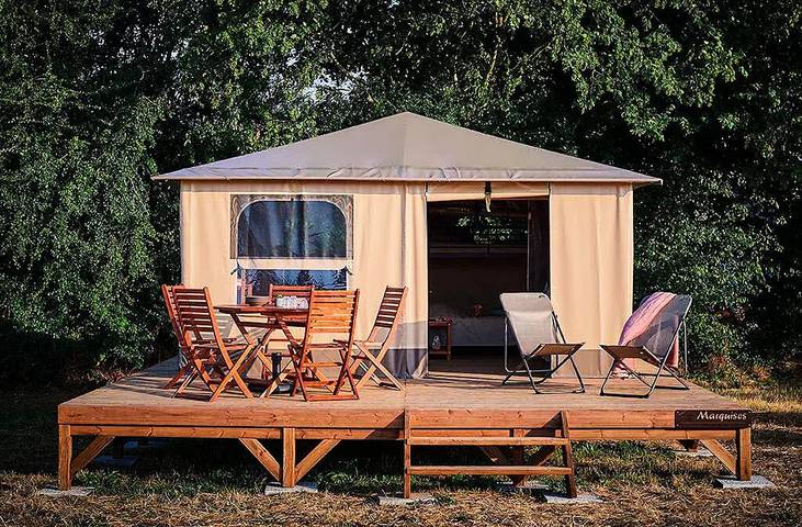 Wohnwagen für 4 Personen, mit Pool und Terrasse - 1