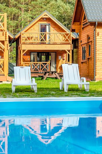 Ferienhaus für 6 Personen, mit Sauna und Balkon sowie Garten in Polen