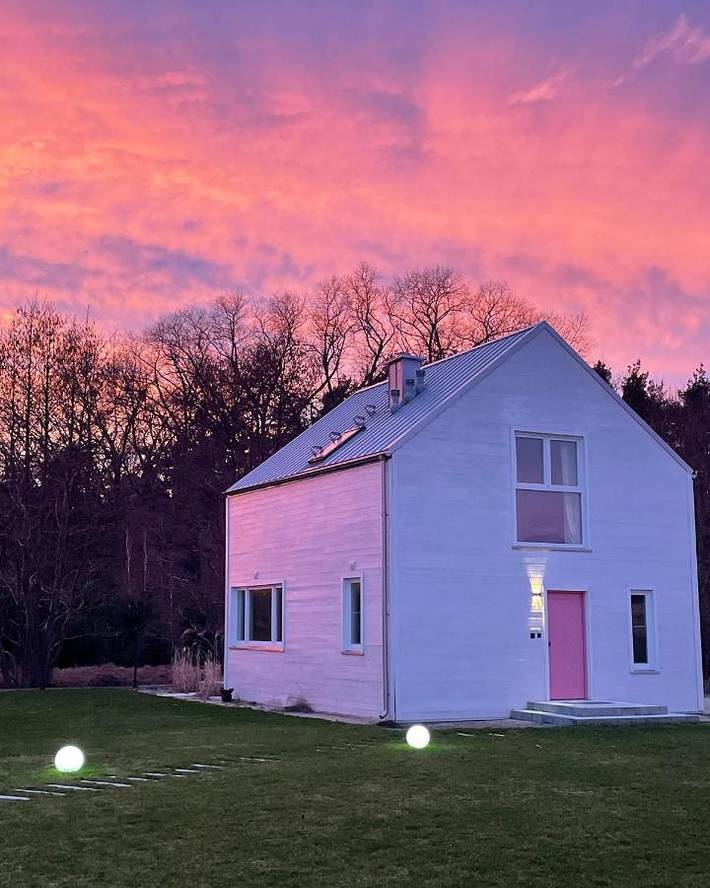 Ferienhaus für 5 Personen, mit Garten und Ausblick sowie Sauna, mit Haustier