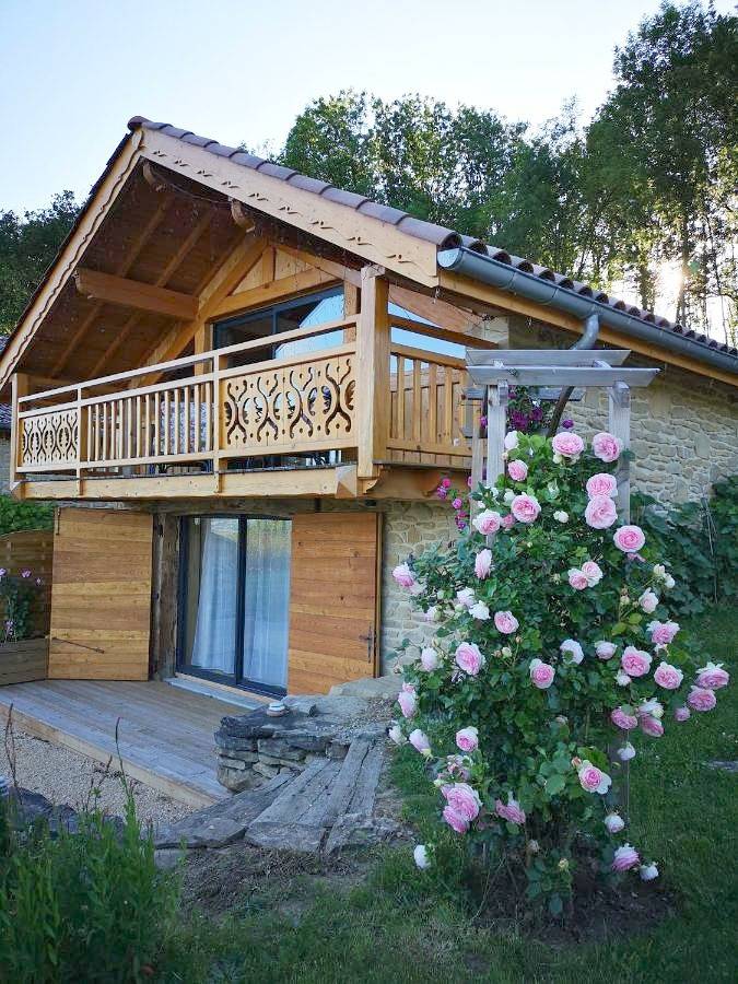 Chalet pour 5 personnes, avec Balcon et Terrasse ainsi que Jardin et Vue