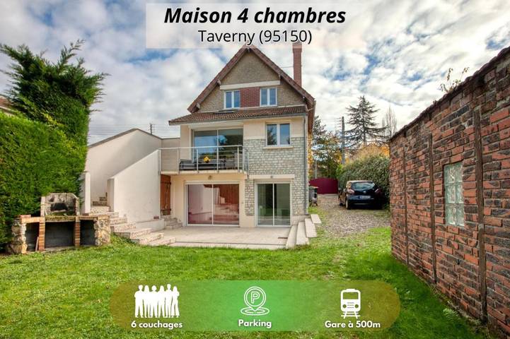 Maison de vacances pour 6 personnes, avec Balcon ainsi que Terrasse et Jardin
