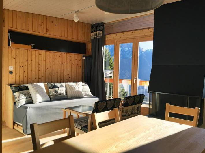 Gîte pour 6 personnes, avec balcon et vue, animaux acceptés à Leysin - 4