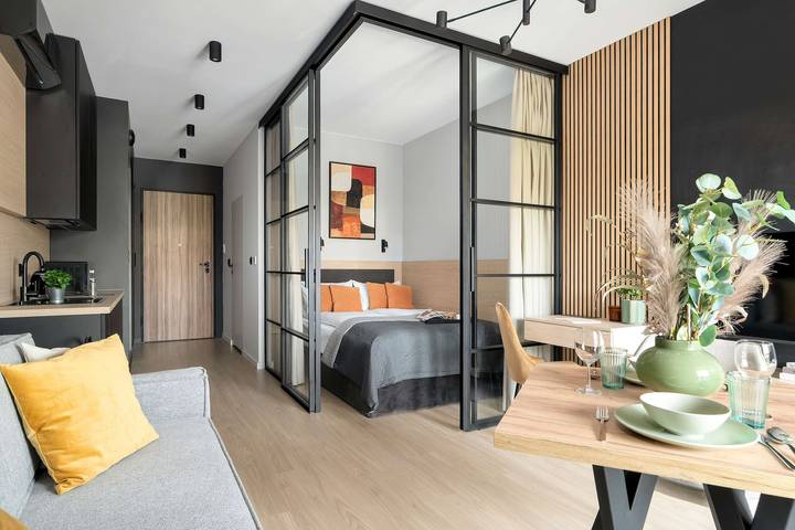 Entire holiday apartment, PoznaÅ | Garbary 68 | Comfortable Studio | Air Conditioning in Poznan, Greater Poland