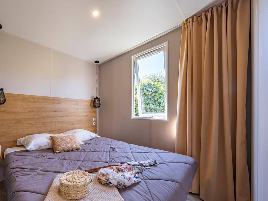 Camping Sandaya Le Kérou - Mobilheim 6 personen - Cottage Privilège Tv Lv - 3 Zimmer - 6 Personen in Clohars-Carnoët, Côte de Cornouaille