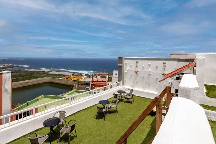 Cama y desayuno para 2 personas, con Terraza en Las Cruces