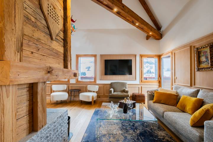 Chalet pour 8 personnes, avec sauna et balcon à Megève - 4