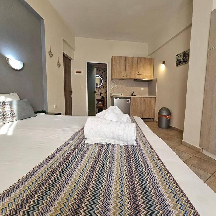 Apartament wakacyjny dla 3 osób, z widok i balkon w Bali (Kreta)