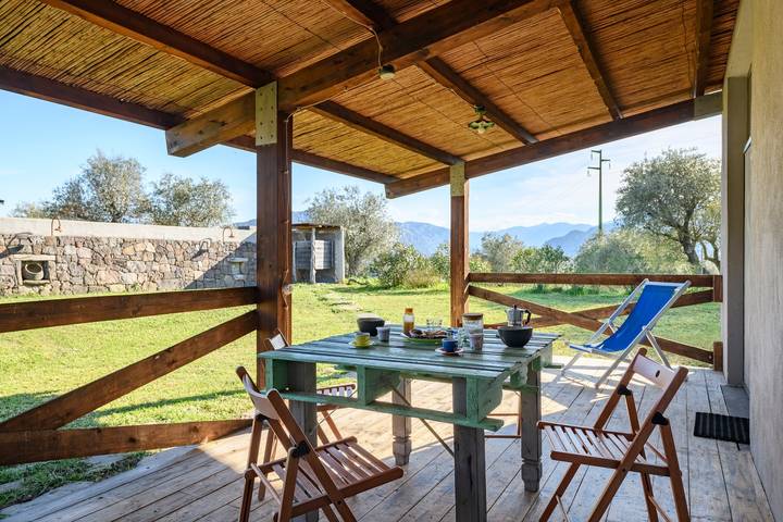 Studio für 4 Personen, mit Garten