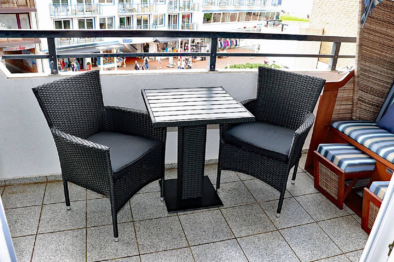 Haus Panorama - 1-Raum-Ferienwohnung 36 mit Balkon und Teilseesicht in Duhnen, Cuxhaven