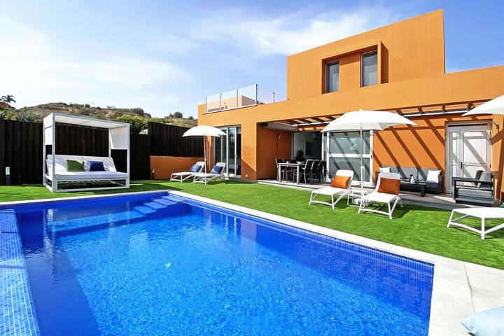 Ferienhaus für 6 Personen, mit Terrasse und Seeblick sowie Ausblick und Garten, mit Haustier auf den Kanaren - 4