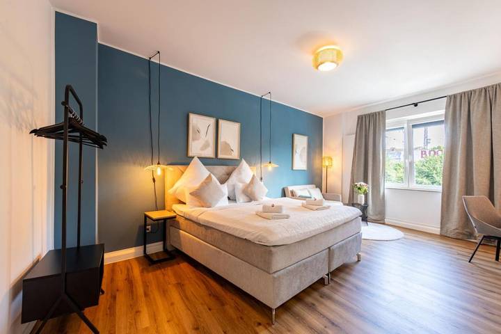 Ferienwohnung für 3 Personen, mit Terrasse und Ausblick in Bochum Total