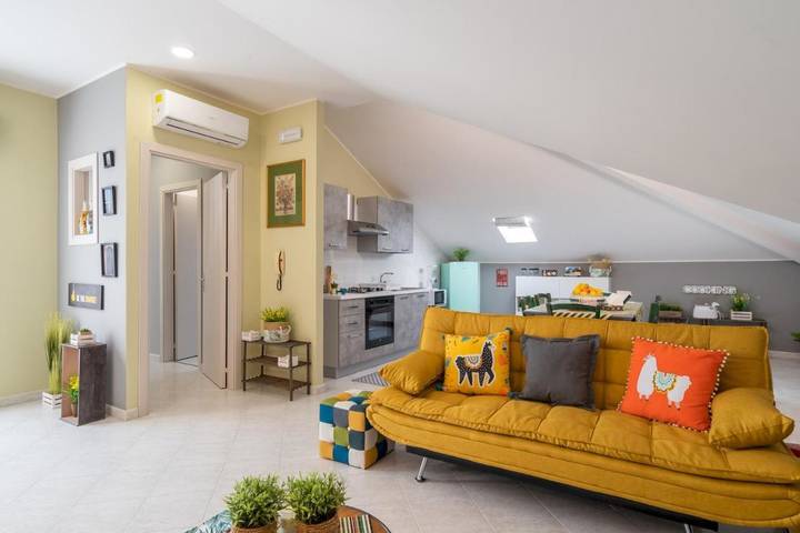 Ferienwohnung für 6 Personen, mit Balkon und Terrasse sowie Ausblick
