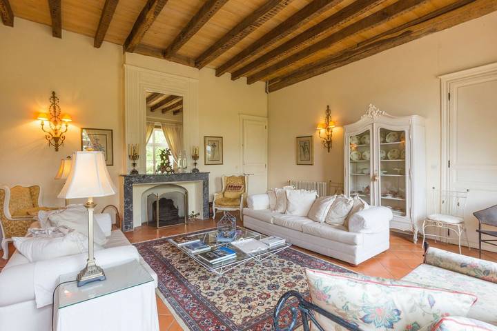 Château pour 11 personnes, avec terrasse et jardin, animaux acceptés en Gironde - 3