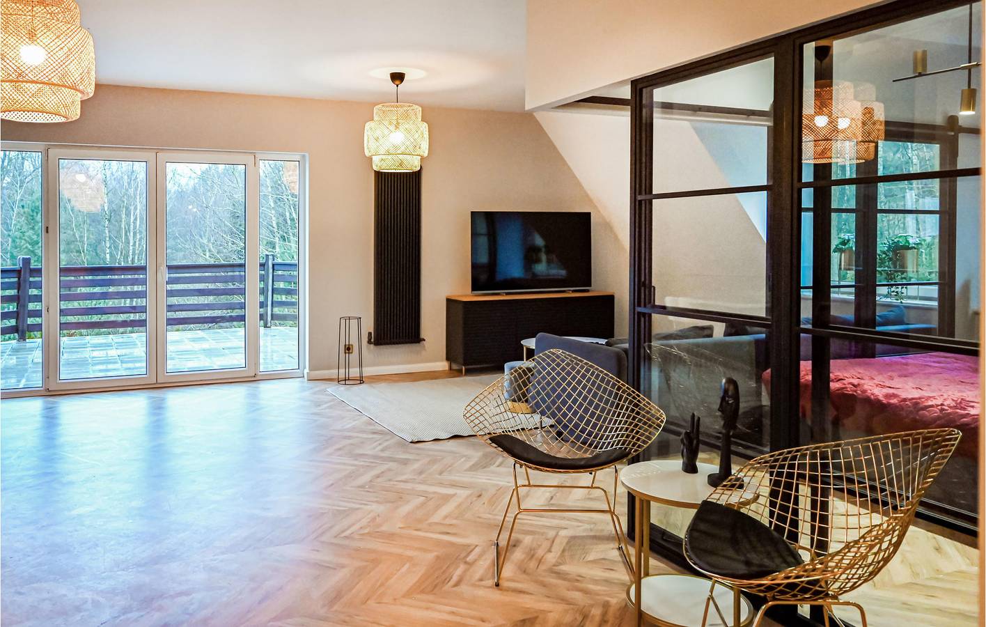 Ganze Ferienwohnung, Ferienwohnung für 8 Personen mit Terrasse in Stężyca, powiat kartuski