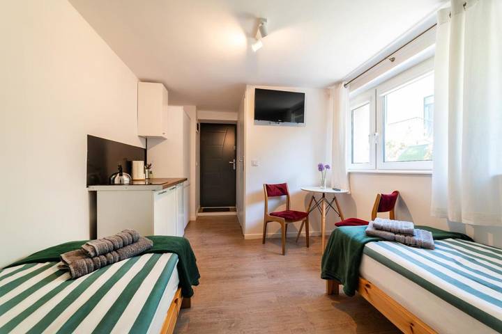 Obiekt b&b dla 2 osób, z Taras i Ogród oraz Widok w Jastarnia