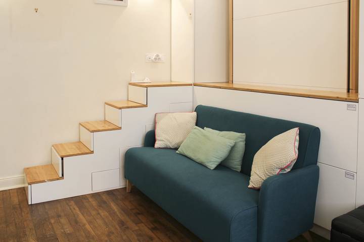 Studio pour 2 personnes à Clichy