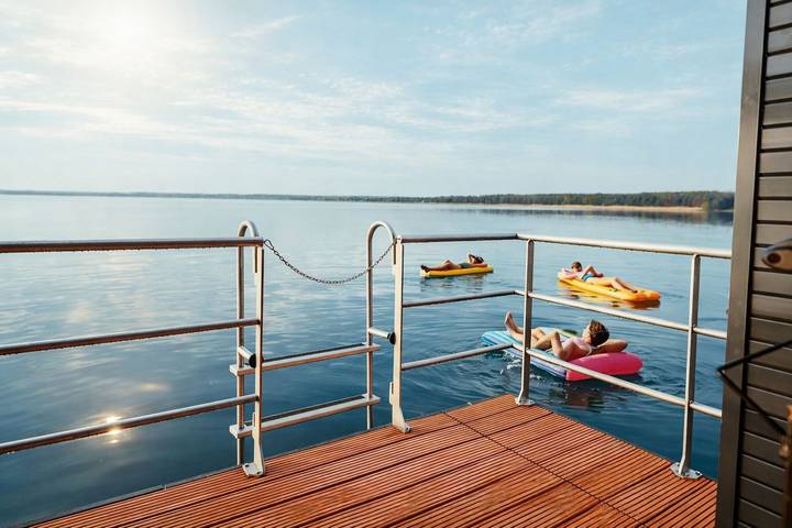 Ferienhaus für 4 Personen, mit Terrasse und Seeblick sowie Ausblick in der Lausitz - 2