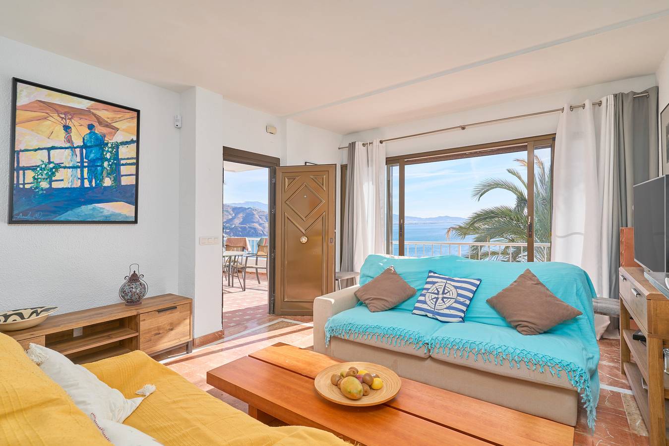 Villa 'El Nido' mit Meerblick, Wlan und Klimaanlage in Los Pinos (Almuñecar), Almuñecar